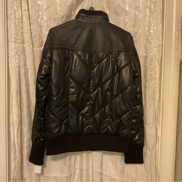 Marc Jacobs Andrew Marc Nicki Leather Bomber Jacket Size Small NWT Never Worn - Picture 2 of 7